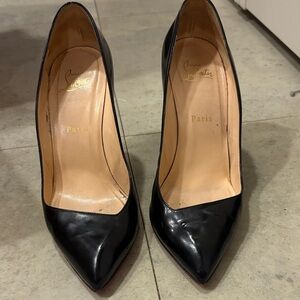 Christian Louboutin Black Patent Leather Heels size 39